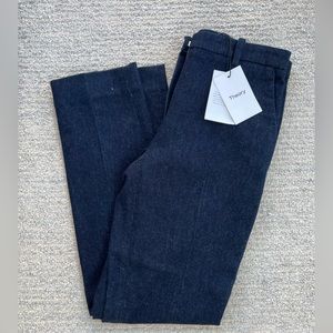 Theory NWT Indigo Denim Tailored Trouser
